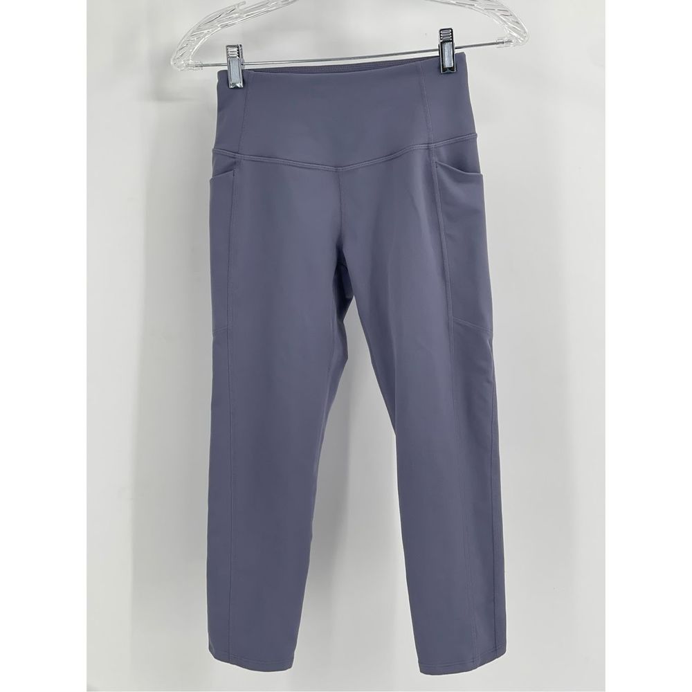 Zella Legging Cropped Women Size XS Lavender Pockets